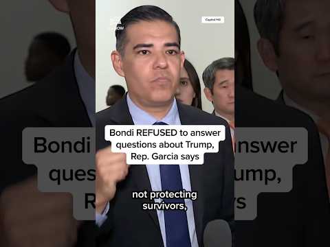 Bondi REFUSED to answer questions about Trump, Rep. Garcia says