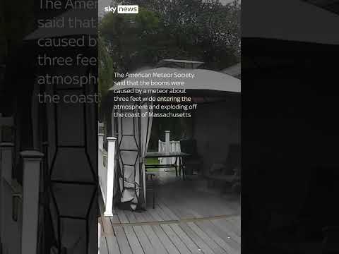 WATCH: Loud booms from exploding meteor heard in Massachusetts