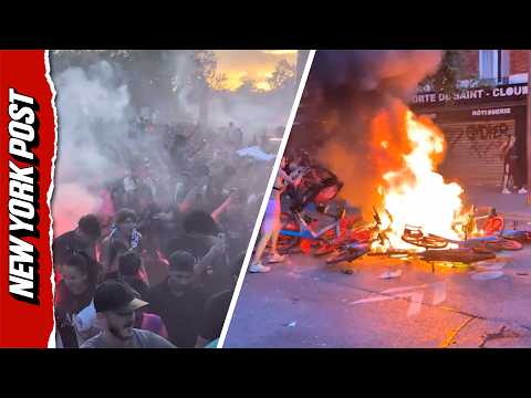 Violence ERUPTS During PSG Champions League Celebration