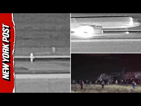Shocking Surveillance Video Shows Frontier Airlines Plane Striking Person on Runway