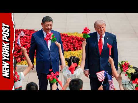 President Trump Given CEREMONIAL Welcome As He Meets With President Xi Jinping