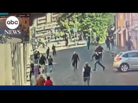 Bystanders tackle car-ramming driver in Modena, Italy