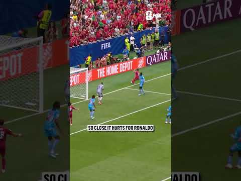 Ronaldo was close to his first goal this FIFA World Cup