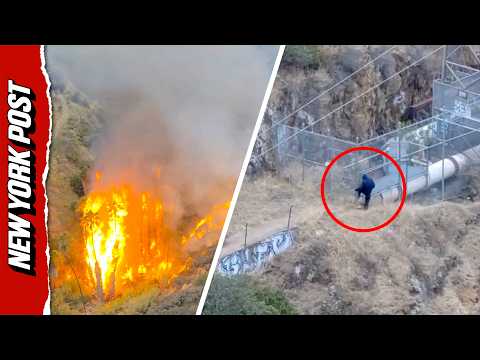 5-Acre Brush Fire Ignites After Arson Attack, Suspect Flees Through Fences Before Arrest