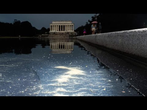 Trump blames vandals for Reflecting Pool problems without providing proof