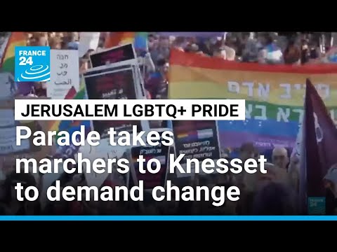 Annual Jerusalem Pride parade marches to Knesset to demand legislative change, equal rights