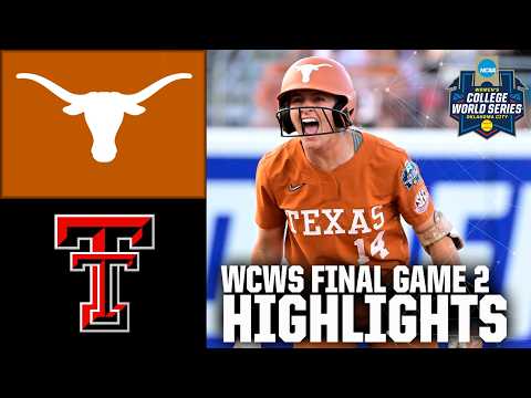 Texas Tech vs. Texas | Women’s College World Series Game 2 Highlights | ESPN College Softball