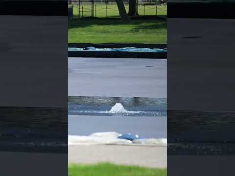 Iconic Reflecting Pool Refilled for First Time After Renovation Work #shorts