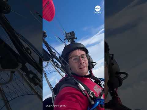 Paramotorist captures stunning view from above the clouds #paramotor #tennessee #aviation