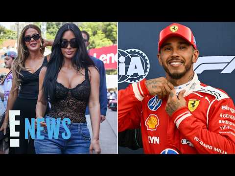 Kim Kardashian, Khloe Kardashian Support Lewis Hamilton at Monaco Grand Prix