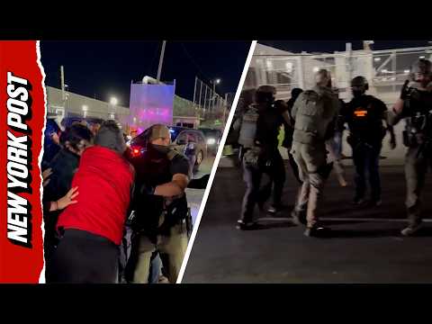 Tensions Flare as Protesters Are Detained During Clash With Agents