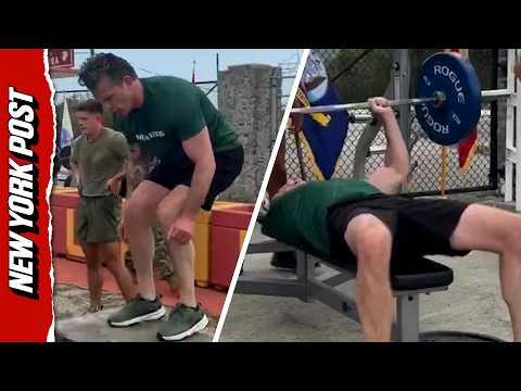 Amid Tensions With Cuba Hegseth Does PT with Guantanamo Bay Troops