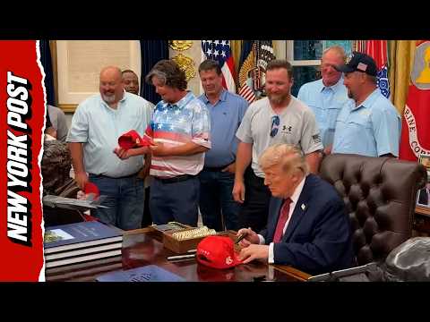 Trump SURPRISES Reflecting Pool Crew With Oval Office Recognition