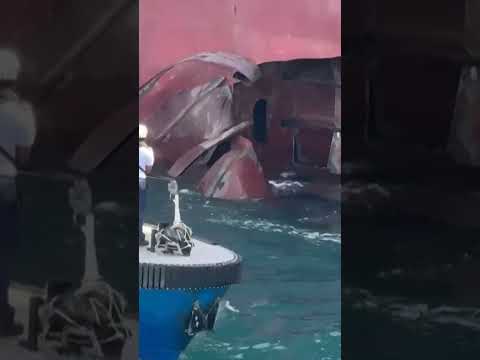 Cargo ship rocked by explosions off Iraq coast #shorts