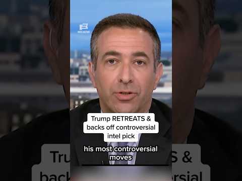 Trump RETREATS & backs off controversial intel pick