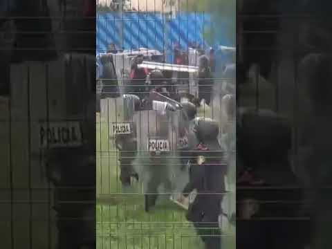 Riot police block protesters at World Cup ceremony #shorts