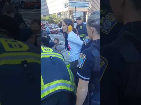 Watch Police Arrest 5 Climate Protesters After Blocking Boston Intersection #shorts