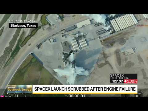 SpaceX Scraps Starship Launch After Engine Failure