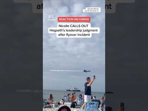 Nicolle CALLS OUT Hegseth’s leadership judgment after flyover incident