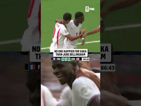 Jude Bellingham was absolutely thrilled to see Saka complete his hat trick