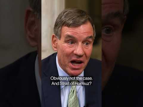 Iran is “a war of choice,” says Sen. Warner #shorts #iran #iranwar #defense