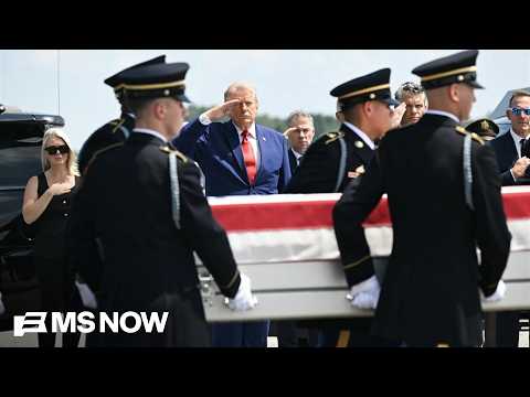 Dignified transfer of 4 U.S. soldiers killed in Iran War