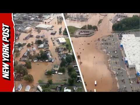 Drone Footage Captures Devastating Aftermath of Flooding in West Virginia