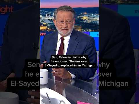 Sen. Peters explains why he endorsed Stevens over El-Sayed to replace him in MI