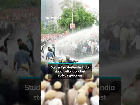 Anti-government protesters defy water cannons as nationwide mass protests continue in India