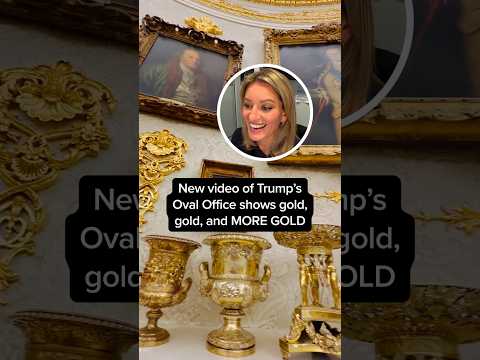 New video of Trump’s Oval Office shows gold, gold, and MORE GOLD