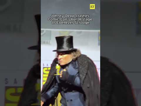Johnny Depp Crashes Comic-Con as Ebenezer Scrooge