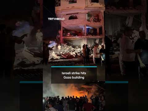 Israeli air strike hits residential building in Gaza