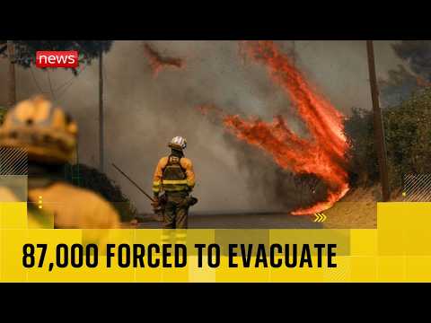 87,000 forced to evacuate as fires rage across France and Spain