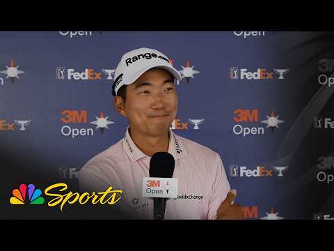 Michael Kim debriefs his ‘awesome’ day after shooting 59 at the 3M Open | Golf on NBC Sports