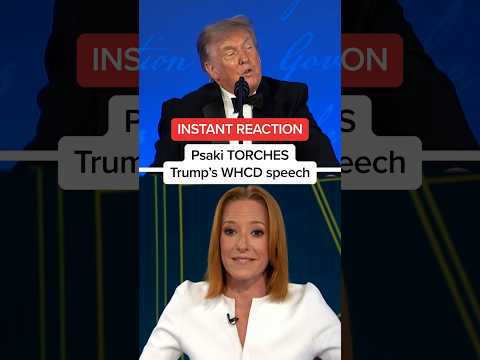 INSTANT REACTION: Psaki TORCHES Trump’s WHCD speech