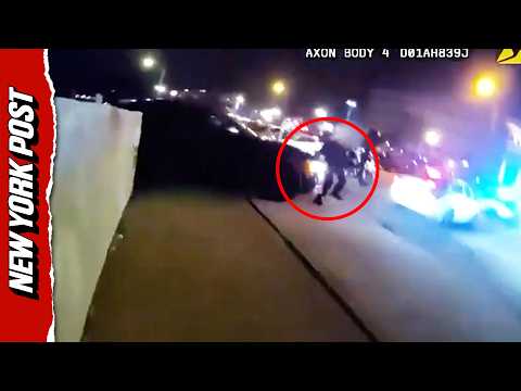 Multiple Angles Capture Moment Suspect Hits Officer With Car