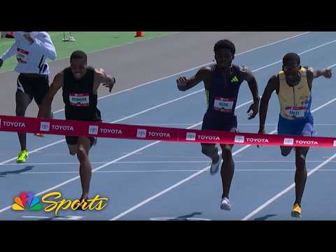 Justin Robinson DISQUALIFIED from dramatic 400m win due to a lane violation | NBC Sports