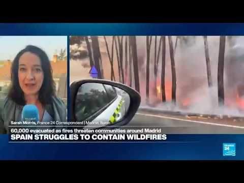 ‘Firefighters are hoping that more of those fires don’t join up’: Spain steps up wildfire response