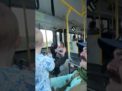 Adorable baby leads round of applause on bus #shorts