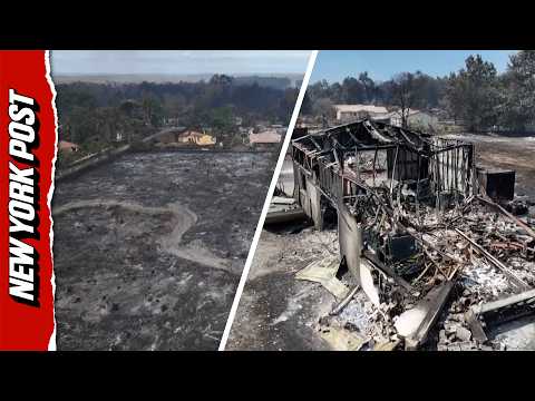 Drone Captures the Trail of Destruction Left by France Wildfires