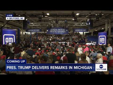 LIVE: President Trump delivers remarks in Milford, Michigan