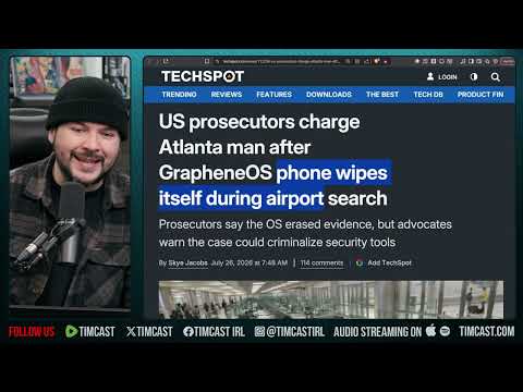 Leftist WIPES PHONE During CBP Interrogation | Tim Pool