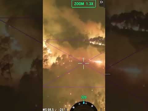 Nighttime Aerial Footage Shows Devastating Spain Wildfire #shorts