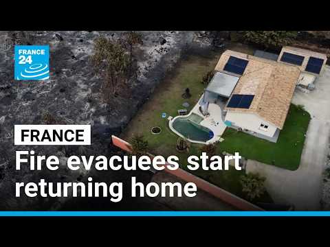 Fire evacuees start returning home in France’s scorched southwest • FRANCE 24 English