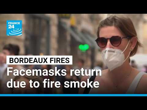 Facemasks return to southwestern France as air quality plummets due to fires • FRANCE 24 English