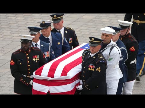 Watch: Armed forces carry Lindsey Graham’s casket into U.S. Capitol