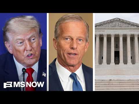 Trump pushes Thune, Supreme Court on policies that ‘PREVENT people from voting’