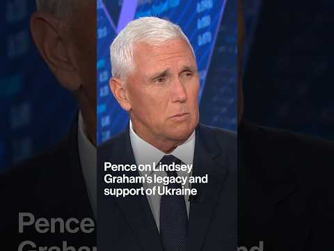 Pence on Lindsey Graham’s legacy and support of Ukraine #shorts #politics #lindseygraham #ukraine
