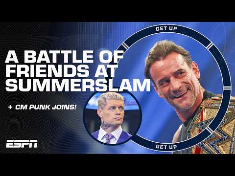 CM Punk says his friendship with Cody Rhodes won’t affect their matchup at SummerSlam 👀 | Get Up