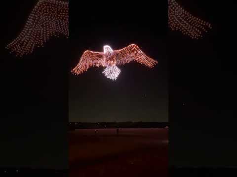 Epic 2,500 Drone Show Creates STUNNING Patriotic Display Over Texas #shorts